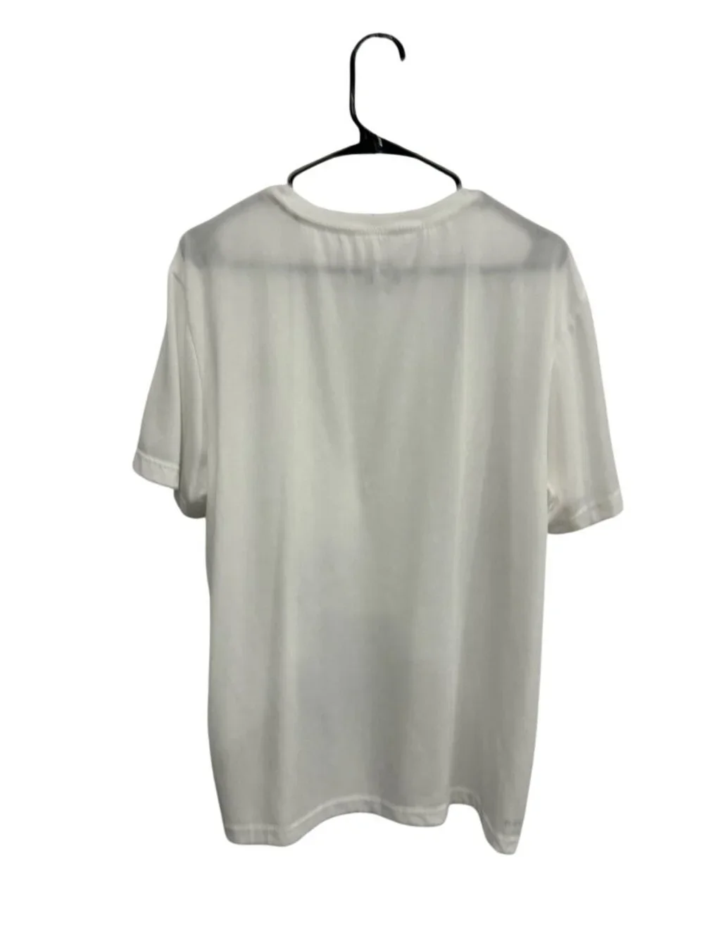 Adidas White Mens Crewneck Recycled Polyester Lightweight T-Shirt Athleisure